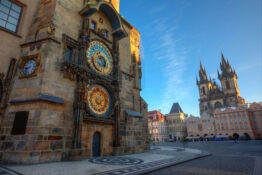 Det gamle radhus Praha astronomiske klokke severdighet