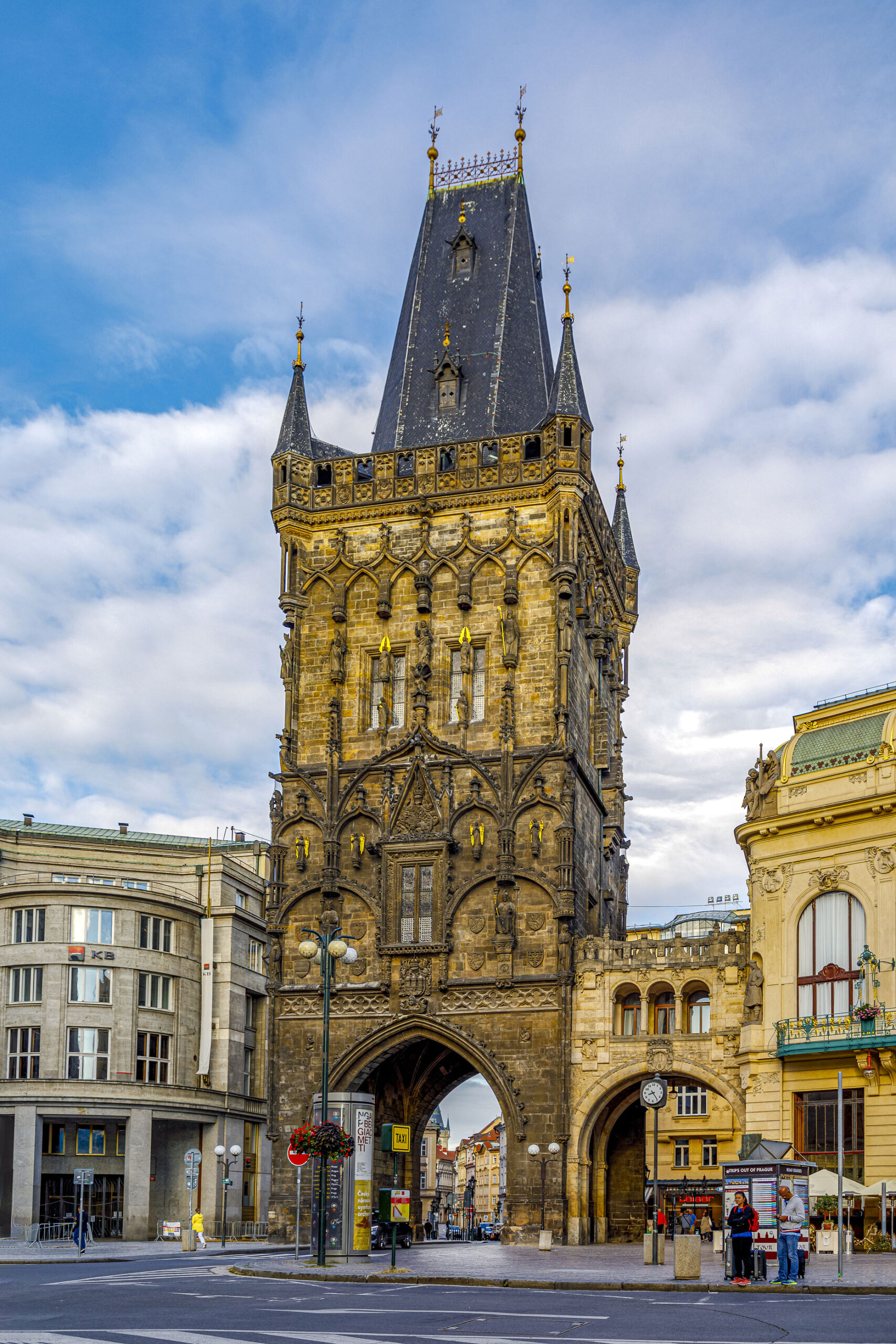 Krutt tarnet Praha Powder Tower guide attraksjon